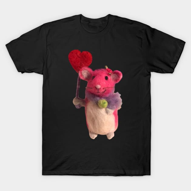 Valentine mouse T-Shirt by Dillyzip1202